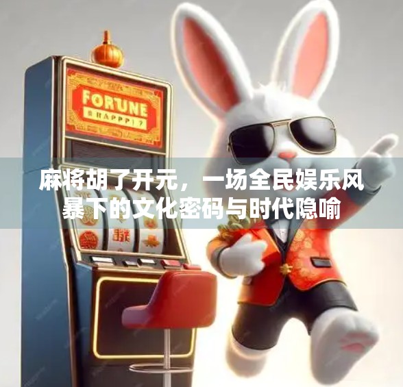 麻将胡了开元，一场全民娱乐风暴下的文化密码与时代隐喻