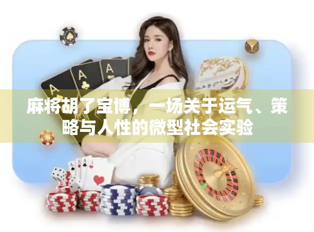 麻将胡了宝博，一场关于运气、策略与人性的微型社会实验