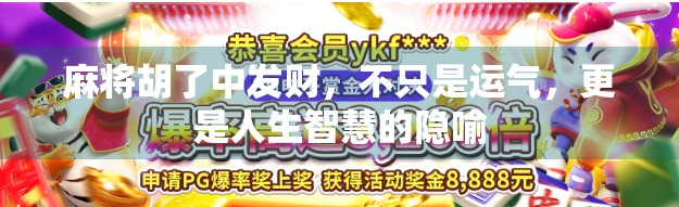 麻将胡了中发财,不只是运气,更是人生智慧的隐喻 麻将胡了中发财,不只是运气,更是人生智慧的隐喻