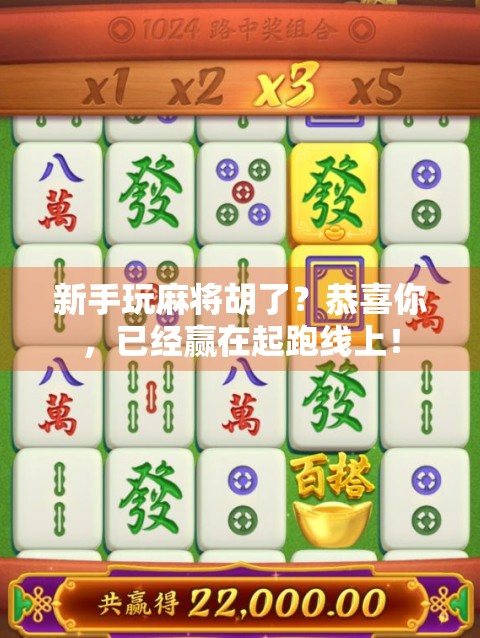 新手玩麻将胡了？恭喜你，已经赢在起跑线上！