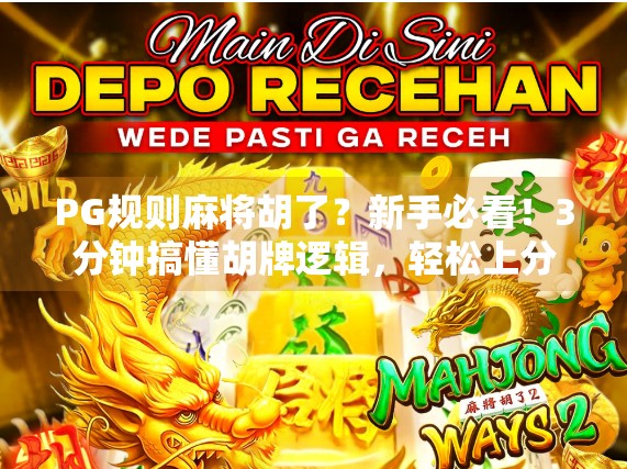 PG规则麻将胡了？新手必看！3分钟搞懂胡牌逻辑，轻松上分不翻车！