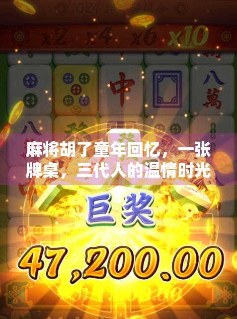 麻将胡了童年回忆，一张牌桌，三代人的温情时光