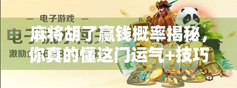 麻将胡了赢钱概率揭秘，你真的懂这门运气+技巧的博弈艺术吗？