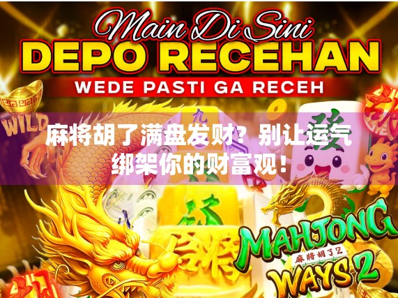 麻将胡了满盘发财？别让运气绑架你的财富观！