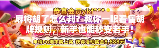 麻将胡了怎么判？教你一眼看懂胡牌规则，新手也能秒变老手！