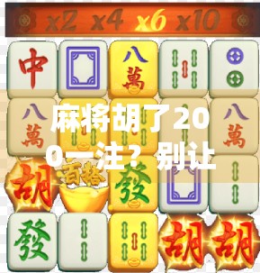 麻将胡了200一注？别让小赌怡情变成大赌伤身！