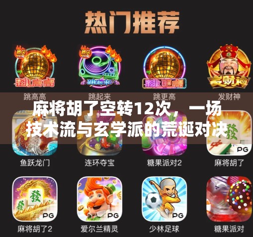 麻将胡了空转12次，一场技术流与玄学派的荒诞对决