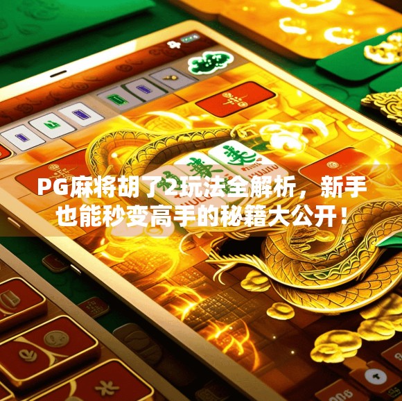 PG麻将胡了2玩法全解析，新手也能秒变高手的秘籍大公开！