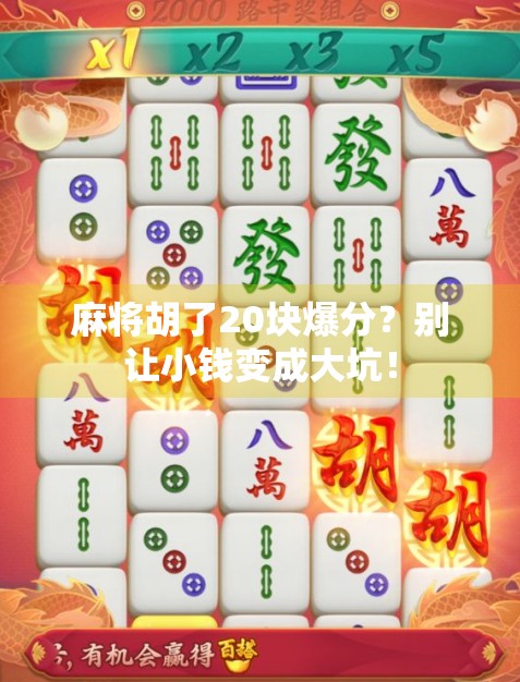 麻将胡了20块爆分？别让小钱变成大坑！