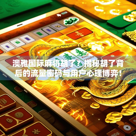 澳雅国际麻将胡了？揭秘胡了背后的流量密码与用户心理博弈！