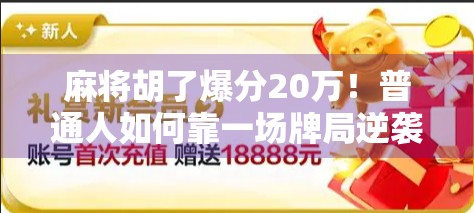 麻将胡了爆分20万！普通人如何靠一场牌局逆袭人生？