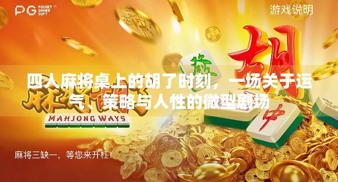 四人麻将桌上的胡了时刻,一场关于运气、策略与人性的微型剧场