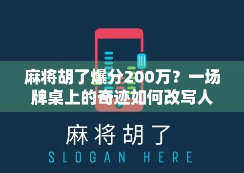麻将胡了爆分200万？一场牌桌上的奇迹如何改写人生轨迹？