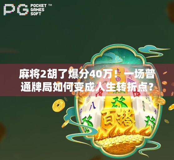 麻将2胡了爆分40万！一场普通牌局如何变成人生转折点？