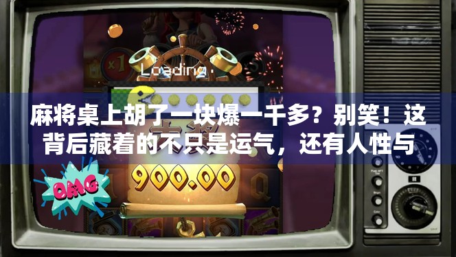 麻将桌上胡了一块爆一千多?别笑!这背后藏着的不只是运气,还有人性与金钱的博弈