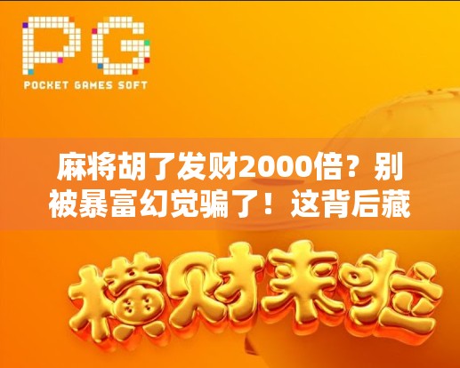 麻将胡了发财2000倍?别被暴富幻觉骗了!这背后藏着你不知道的套路! 麻将胡了发财2000倍?别被暴富幻觉骗了!这背后藏着你不知道的套路!