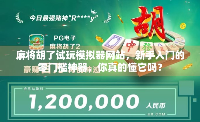 麻将胡了试玩模拟器网站，新手入门的零门槛神器，你真的懂它吗？