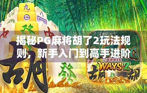 揭秘PG麻将胡了2玩法规则,新手入门到高手进阶的完整指南! 揭秘PG麻将胡了2玩法规则,新手入门到高手进阶的完整指南!