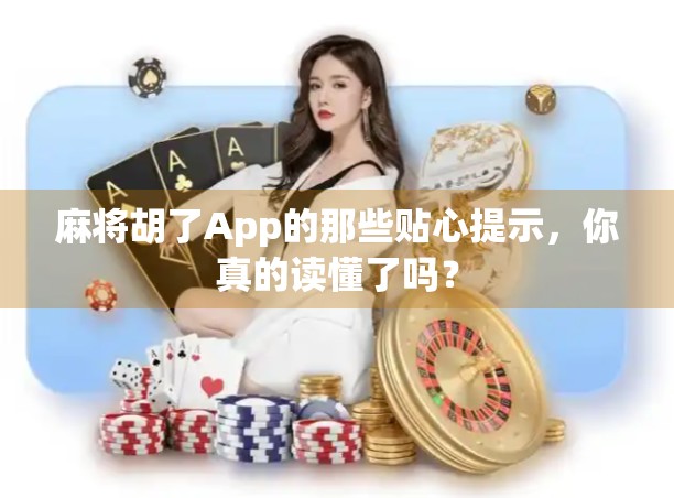 麻将胡了App的那些贴心提示，你真的读懂了吗？