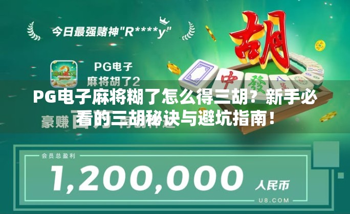PG电子麻将糊了怎么得三胡？新手必看的三胡秘诀与避坑指南！